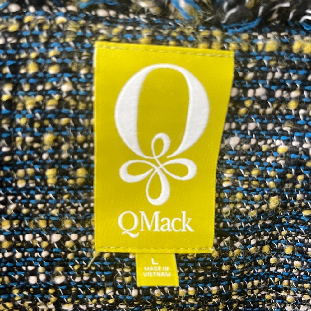 QMack Navy Multicolor Tweed Crop Jacket - Picture 5 of 6